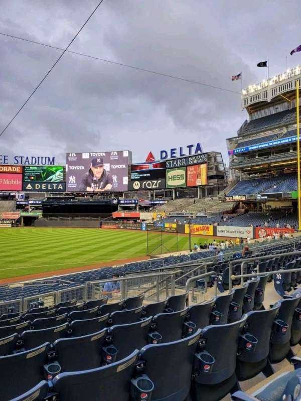 Yankee Stadium, section: 114A, row: 8, seat: 12