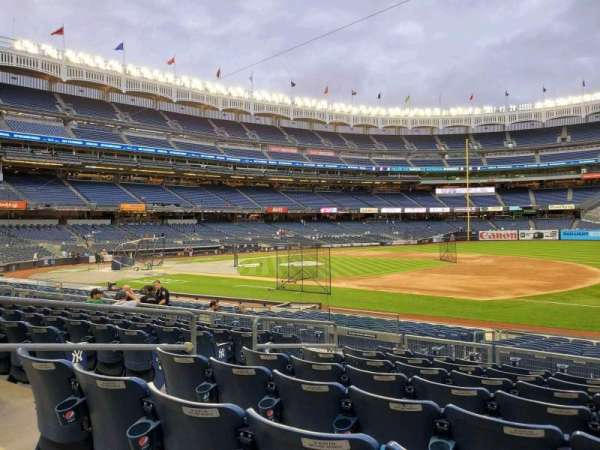 Yankee Stadium, section: 114A, row: 8, seat: 9