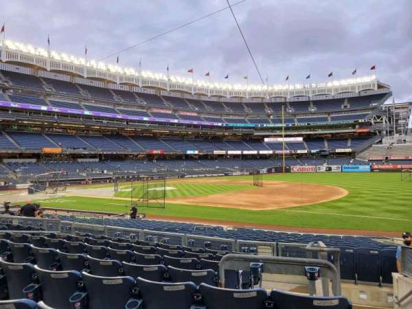 Yankee Stadium, section: 114A, row: 8, seat: 1