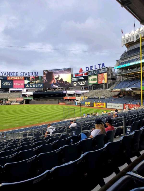 Yankee Stadium, section: 114A, row: 15, seat: 9