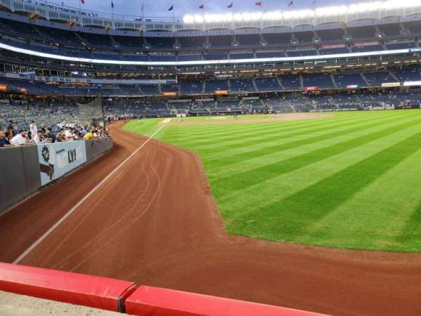 Yankee Stadium, section: 107, row: 1, seat: 5