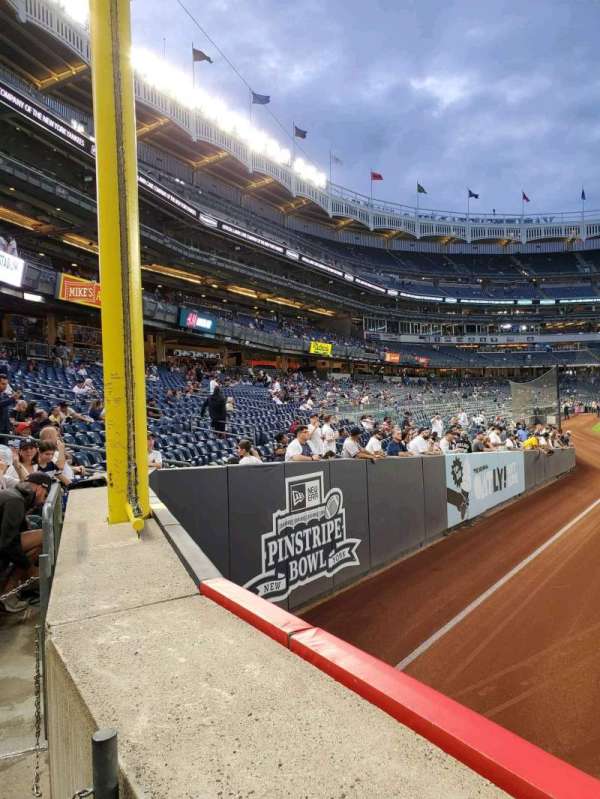 Yankee Stadium, section: 107, row: 1, seat: 5