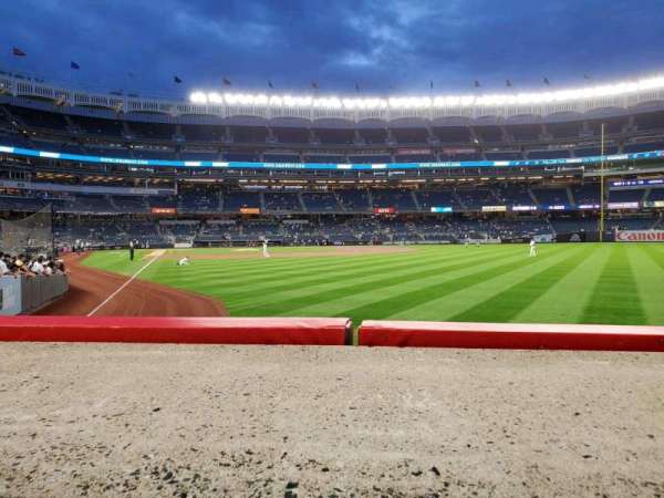 Yankee Stadium, section: 107, row: 1, seat: 6
