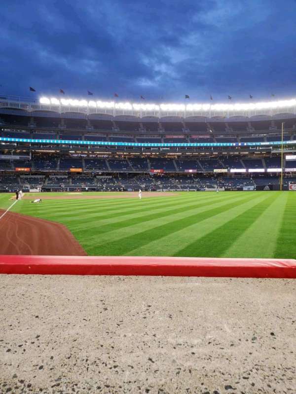 Yankee Stadium, section: 107, row: 1, seat: 7