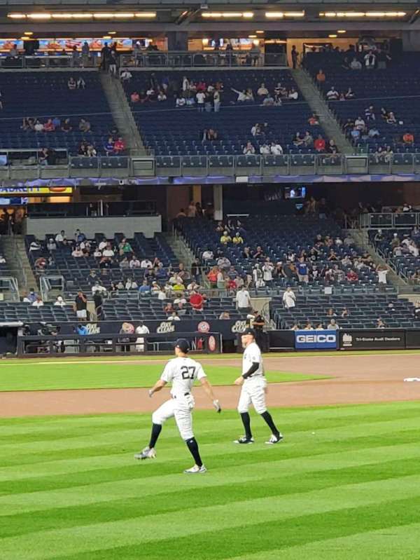 Yankee Stadium, section: 107, row: 1, seat: 3
