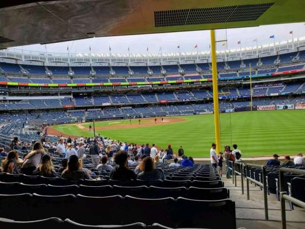 Yankee Stadium, section: 108, row: 17, seat: 1