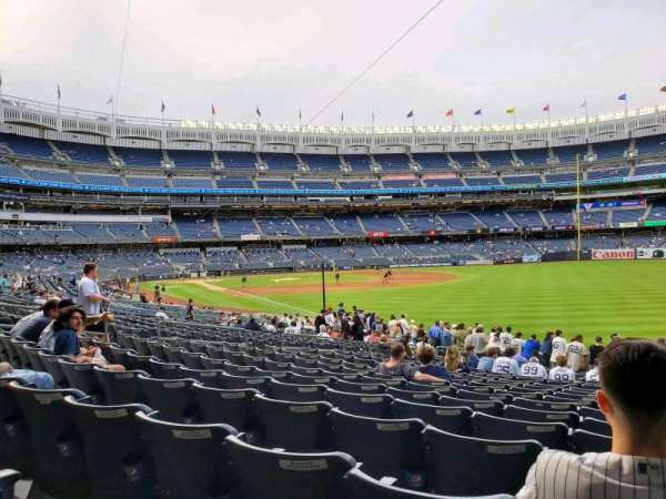 Yankee Stadium, section: 109, row: 19, seat: 4