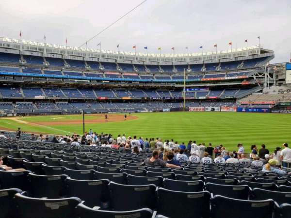 Yankee Stadium, section: 109, row: 19, seat: 7