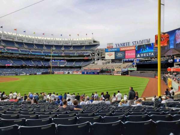Yankee Stadium, section: 109, row: 19, seat: 10