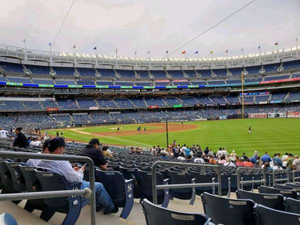 Yankee Stadium, section: 109, row: 19, seat: 18