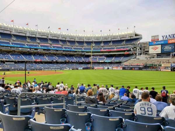 Yankee Stadium, section: 109, row: 13, seat: 13