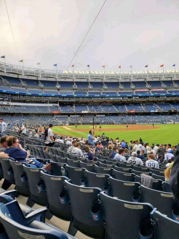 Yankee Stadium, section: 109, row: 14, seat: 1