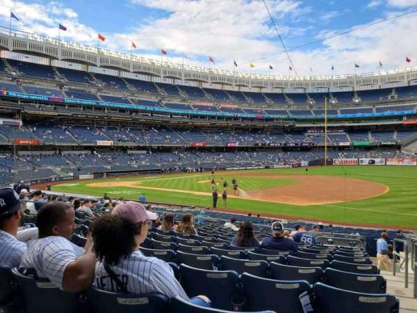 Yankee Stadium, section: 114A, row: 14, seat: 1