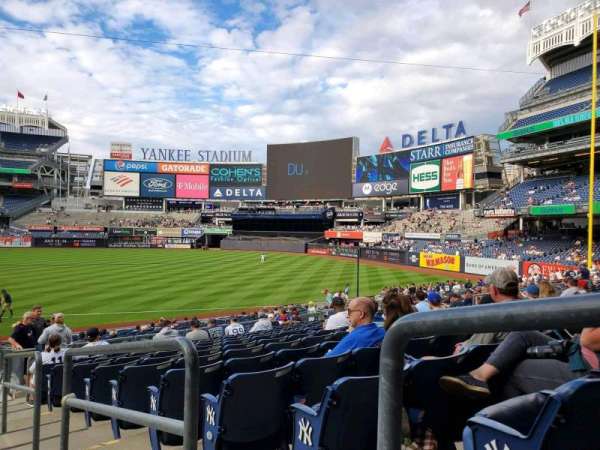 Yankee Stadium, section: 114A, row: 14, seat: 1