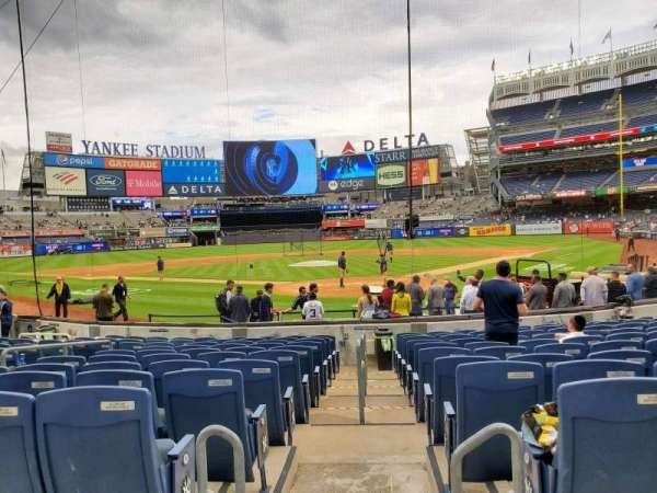 Yankee Stadium, section: 120B, row: 1, seat: 8