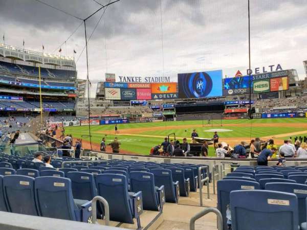 Yankee Stadium, section: 120B, row: 1, seat: 6