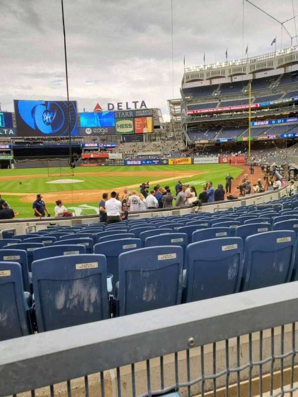 Yankee Stadium, section: 120B, row: 1, seat: 3