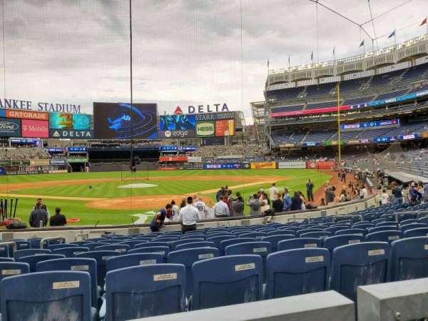 Yankee Stadium, section: 120B, row: 1, seat: 2