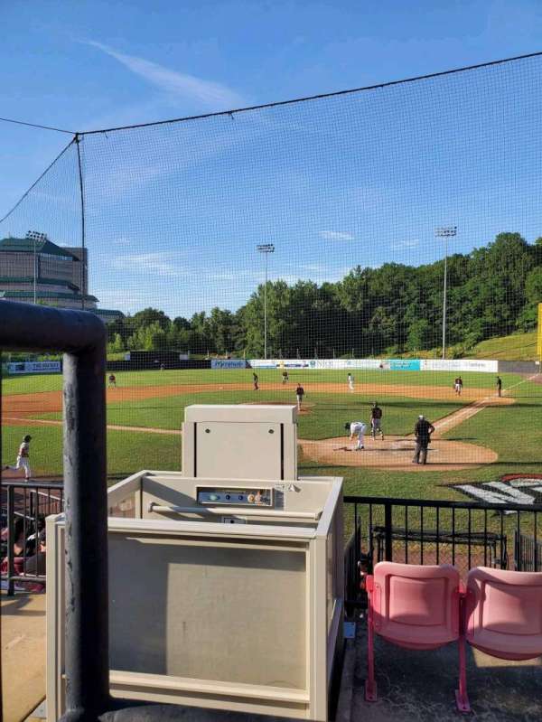 Yogi Berra Stadium, section: HH, row: 1, seat: 1