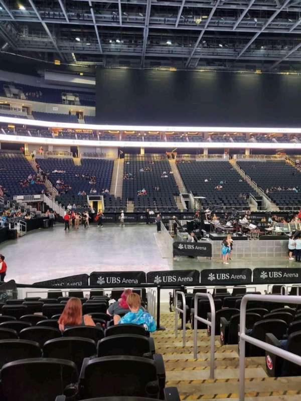UBS Arena, section: 106, row: 14, seat: 1