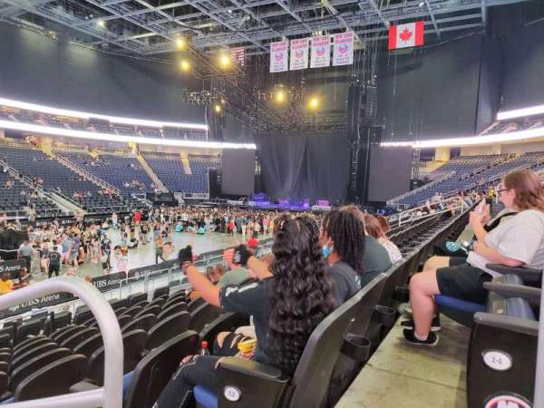 UBS Arena, section: 106, row: 14, seat: 1