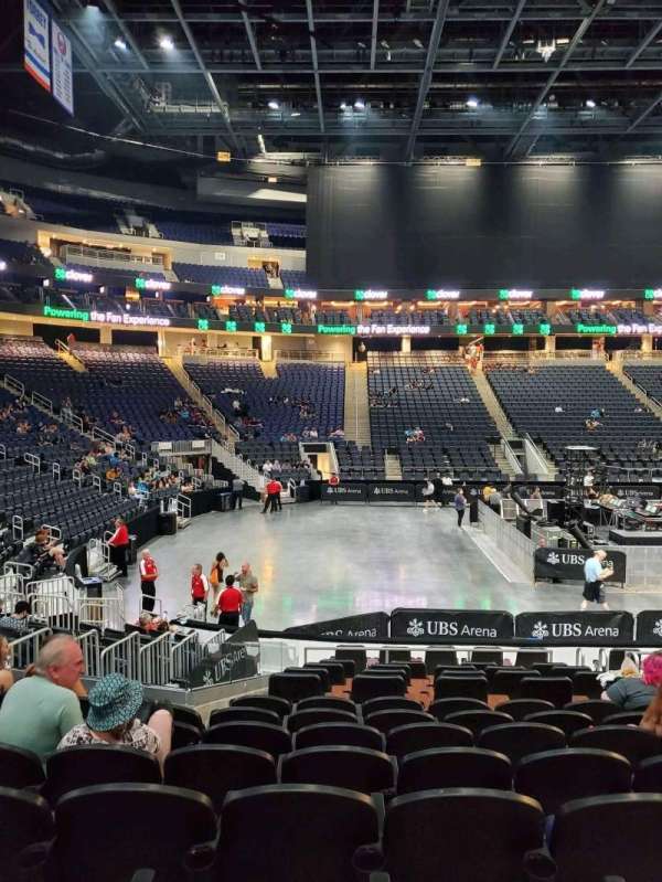 UBS Arena, section: 106, row: 14, seat: 6