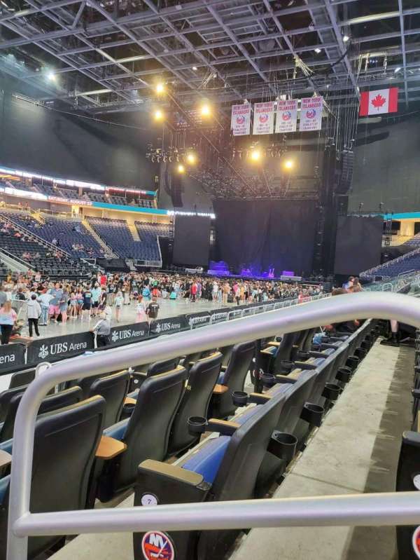UBS Arena, section: 106, row: 8, seat: 1