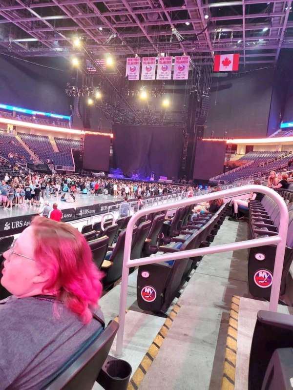UBS Arena, section: 106, row: 8, seat: 3