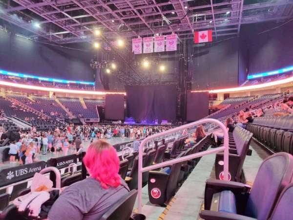 UBS Arena, section: 106, row: 8, seat: 4
