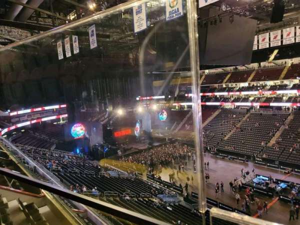 Prudential Center, section: 132, row: 1, seat: 16