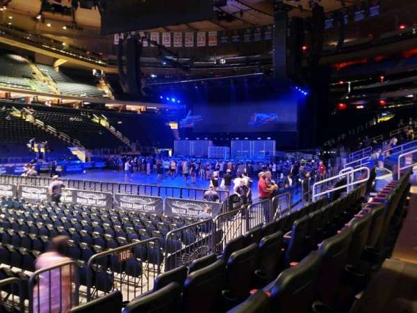 Madison Square Garden, section: 106, row: 4, seat: 2
