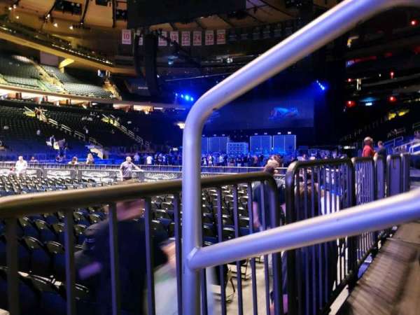 Madison Square Garden, section: 105, row: 1, seat: 13