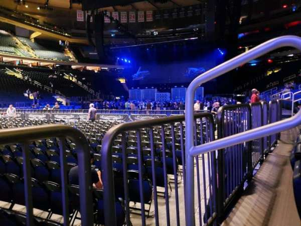 Madison Square Garden, section: 105, row: 1, seat: 12