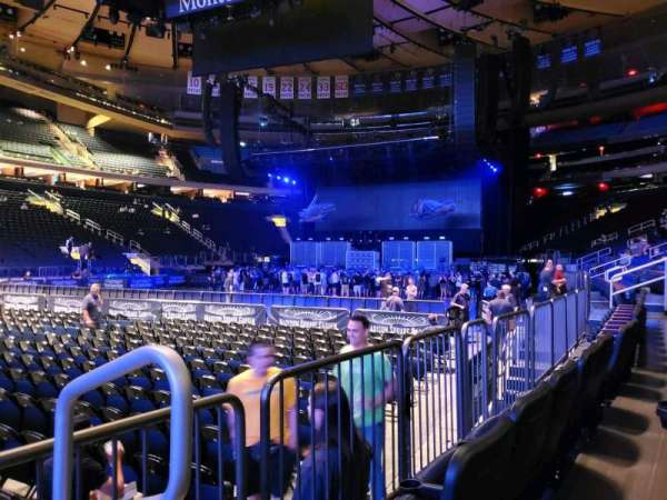 Madison Square Garden, section: 105, row: 2, seat: 13