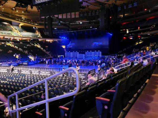 Madison Square Garden, section: 105, row: 5, seat: 13