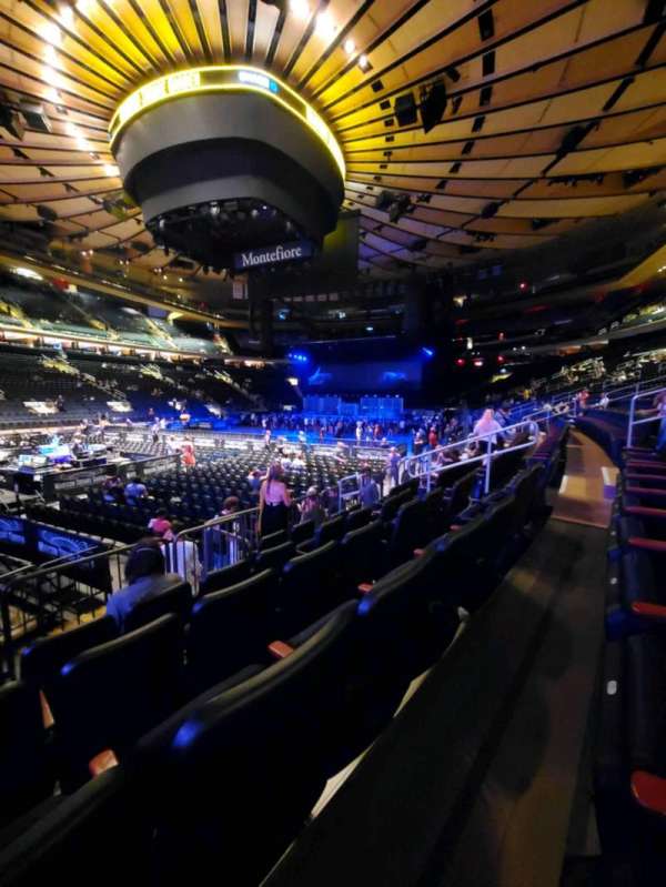 Madison Square Garden, section: 105, row: 5, seat: 5