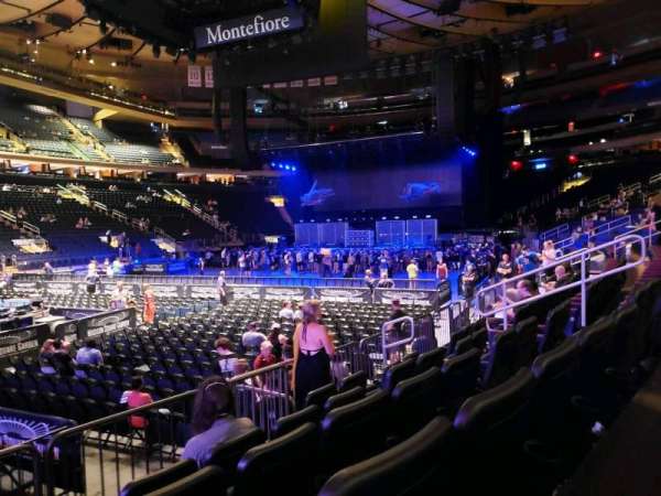 Madison Square Garden, section: 105, row: 5, seat: 3