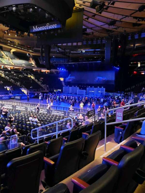 Madison Square Garden, section: 105, row: 7, seat: 10