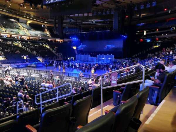 Madison Square Garden, section: 105, row: 7, seat: 11