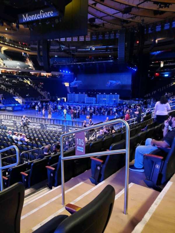Madison Square Garden, section: 105, row: 7, seat: 13