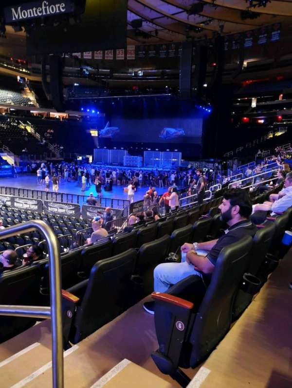 Madison Square Garden, section: 105, row: 7, seat: 15