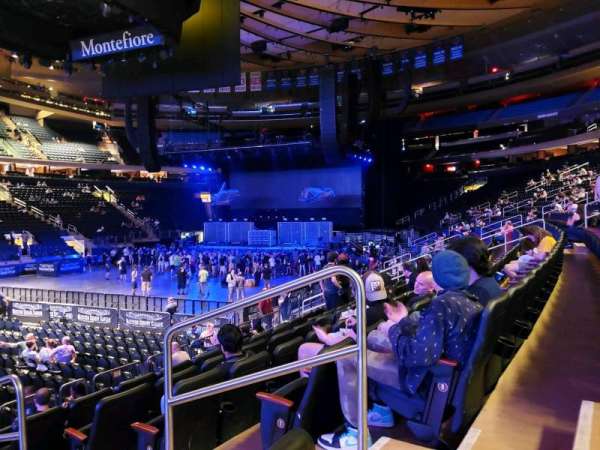 Madison Square Garden, section: 105, row: 9, seat: 15