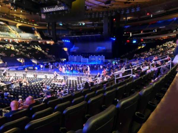 Madison Square Garden, section: 105, row: 9, seat: 2