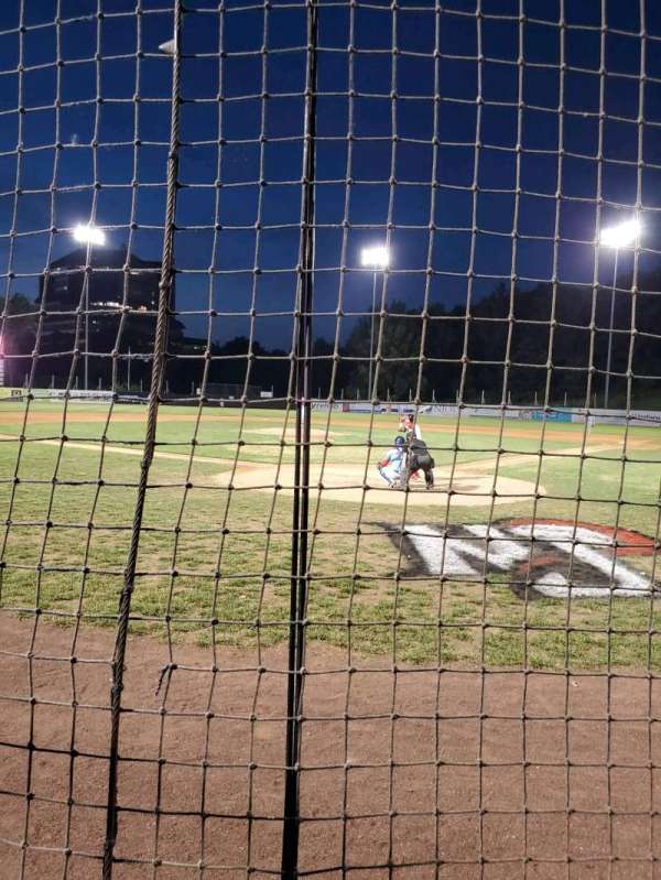 Yogi Berra Stadium, section: I, row: 1, seat: 1
