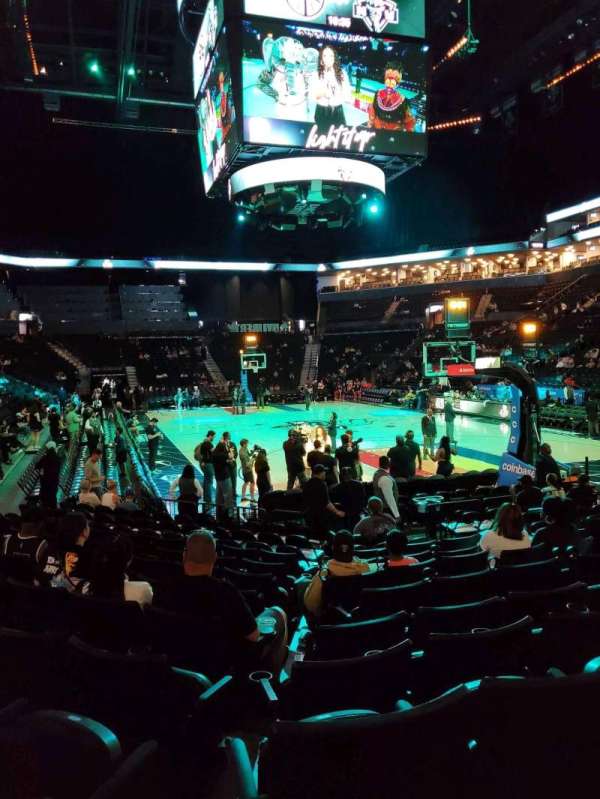 Barclays Center, section: 17, row: 9, seat: 9