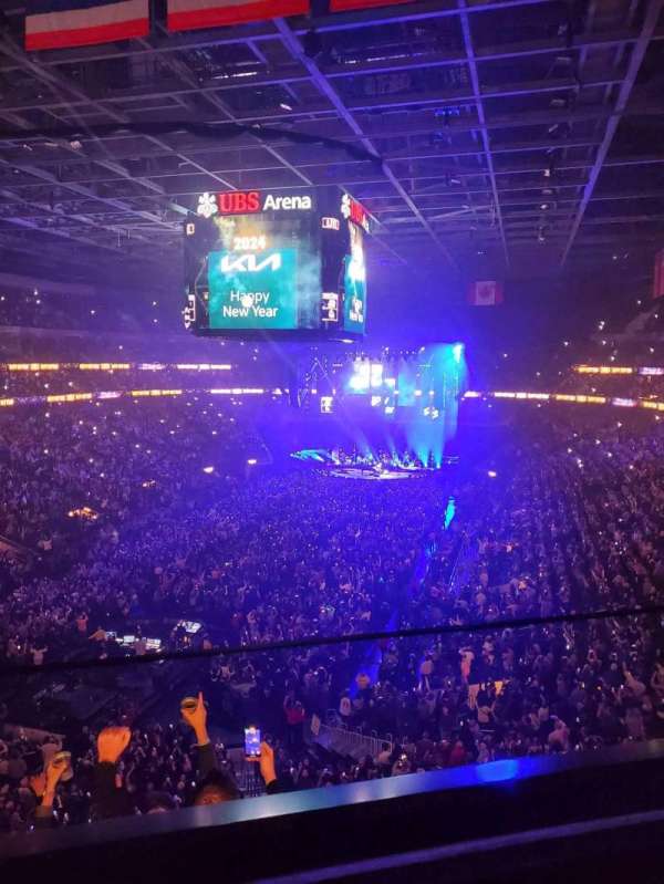 UBS Arena, section: 212, row: 1, seat: 2