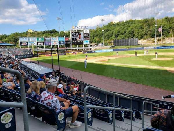 PNC Field, Scranton, section: 22, row: 8, seat: 13