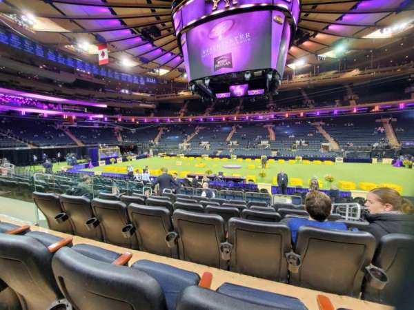 Madison Square Garden, section: 107, row: 7, seat: 18