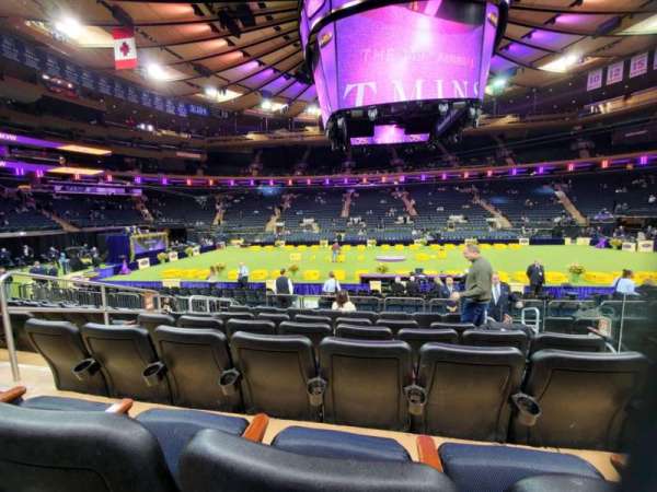 Madison Square Garden, section: 107, row: 7, seat: 5