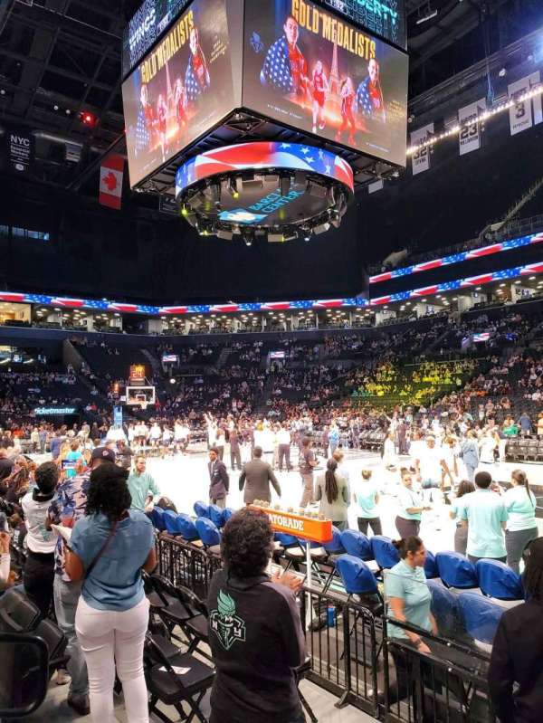Barclays Center, section: 4, row: 3, seat: 2